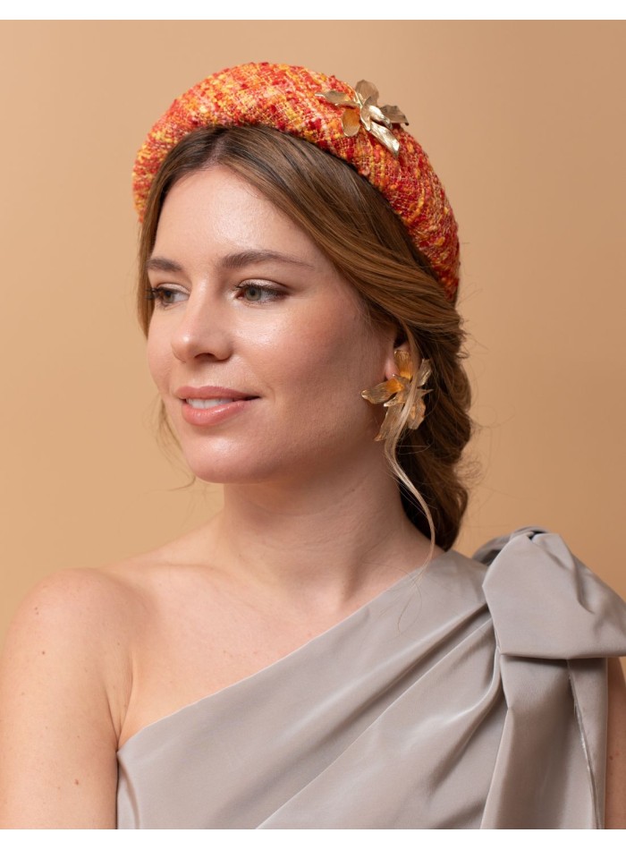 Diadema de invitada en tweed con aplique