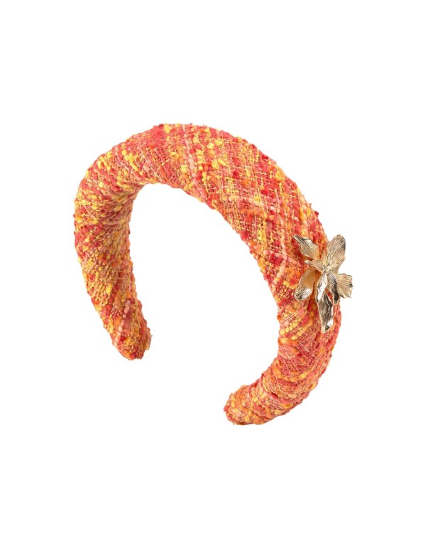 Diadema de invitada en tweed con aplique para boda