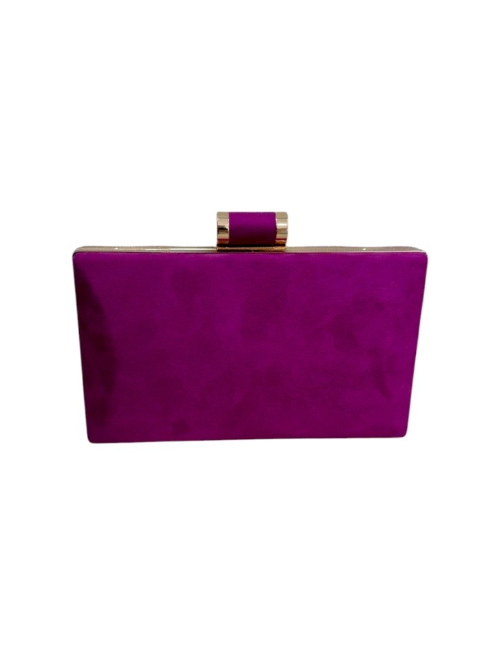 Bougainvillea party bag in suede with inner chain