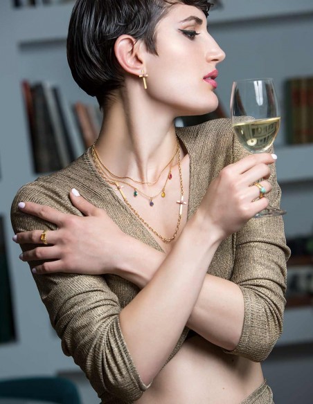 Collar de cruces de Eme Jewels para INVITADISIMA. Complemento ideal. Collar de cruces de Eme Jewels para INVITADISIMA. Complemento ideal.