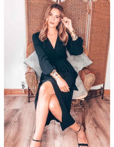 Vestido con mangas estampadas de CoCo VeVe Vestido con mangas estampadas de CoCo VeVe