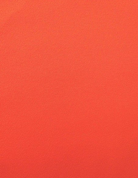 Vestido de invitada midi con manga de volantes color naranja