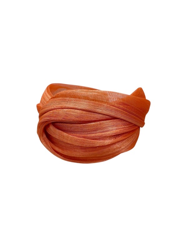 Bandeau d'invité en soie abaca orange