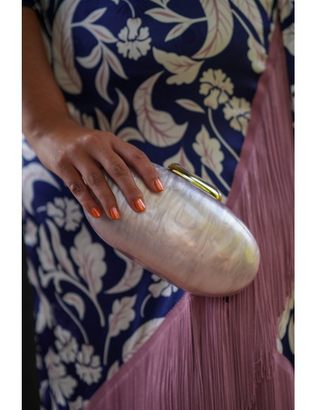 Vestido midi de invitada estampado con flecos para bodas Vestido midi de invitada estampado con flecos para bodas