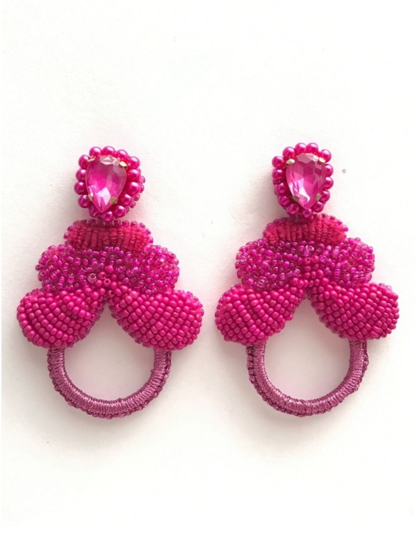 Boucles d'oreilles de fête faites à la main avec topiaire... 2