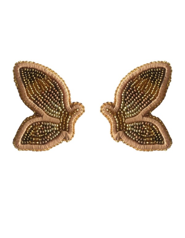 Maxi gold earrings in the shape of butterflies