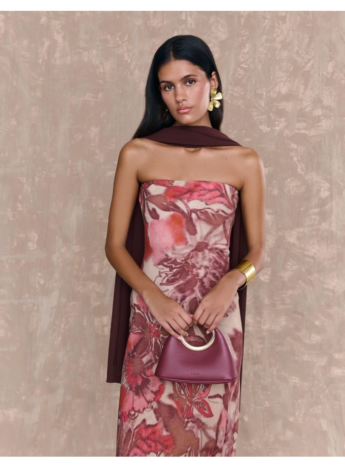 Robe d'invité imprimée, longue, décolletée et...