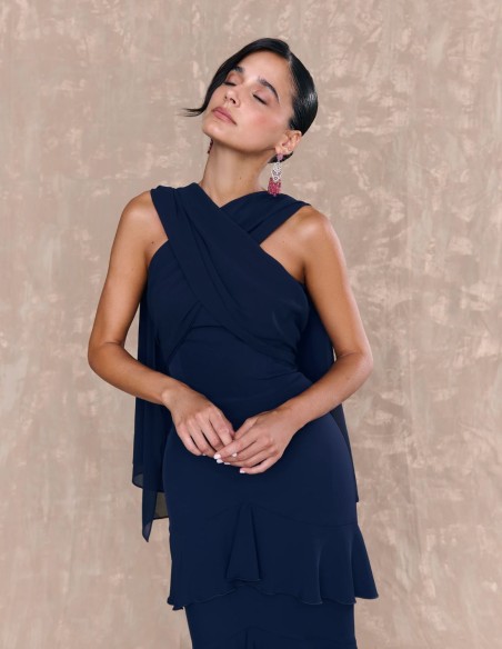 Top de invitada multiposición con escote corazón