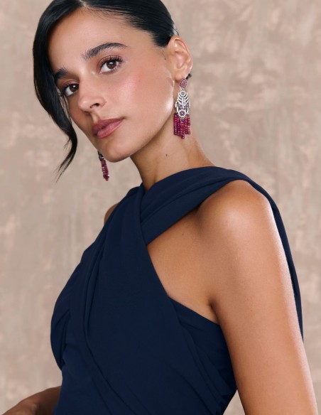 Multi-position top with sweetheart neckline