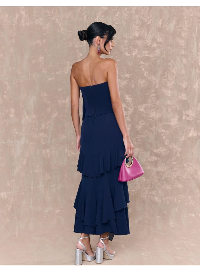 Top de invitada multiposición con escote corazón