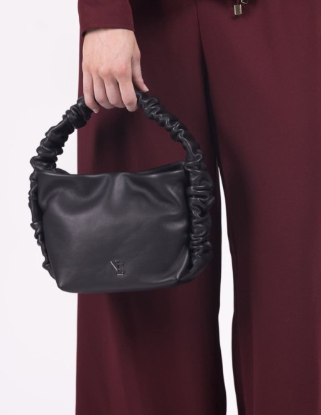 Sac en cuir avec poignée volantée