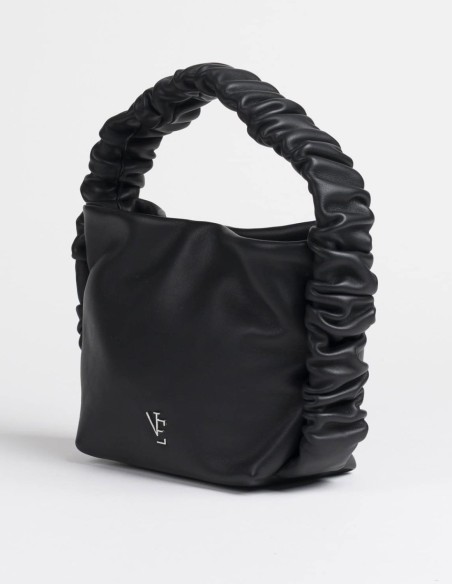 Sac en cuir avec poignée volantée