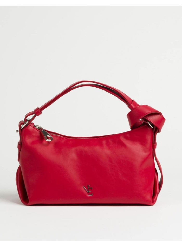 Sac à main en cuir avec poignée réglable et nœud