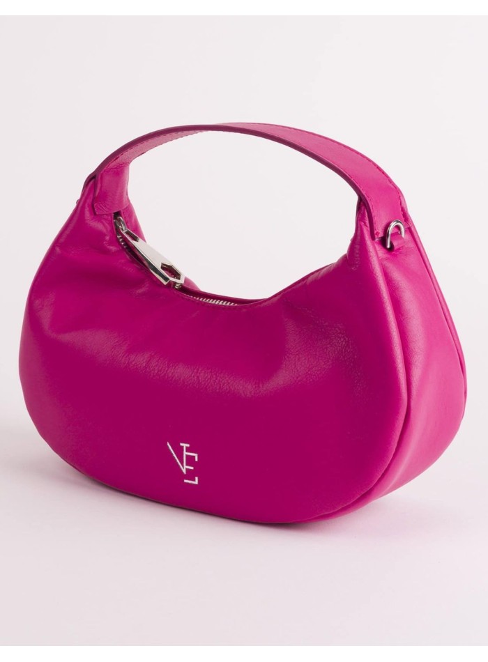 Leather bag with double handle