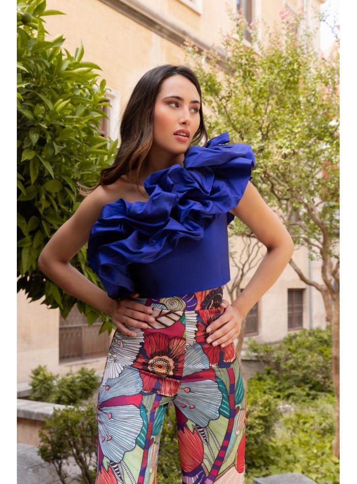 Ensemble de fête imprimé avec haut et pantalon...