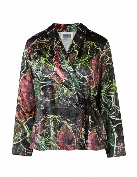 Printed party blazer by CoCo VeVe at INVITADISIMA Printed party blazer by CoCo VeVe at INVITADISIMA