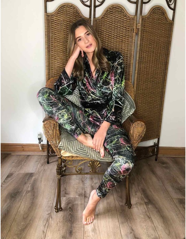 Printed party leggings by CoCo VeVe at INVITADISIMA 2