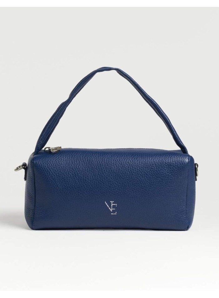 Bolso de piel con asa larga y asa corta