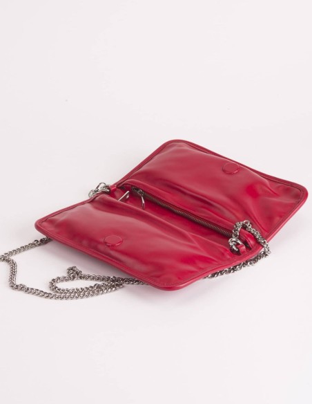 Sac en cuir tressé avec chaîne