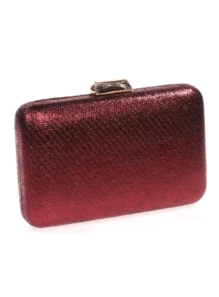 Metallic clutch bag