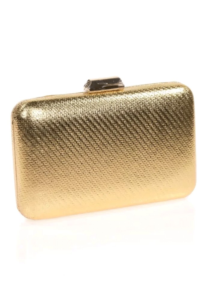 Bolso de fiesta metalizado oro
