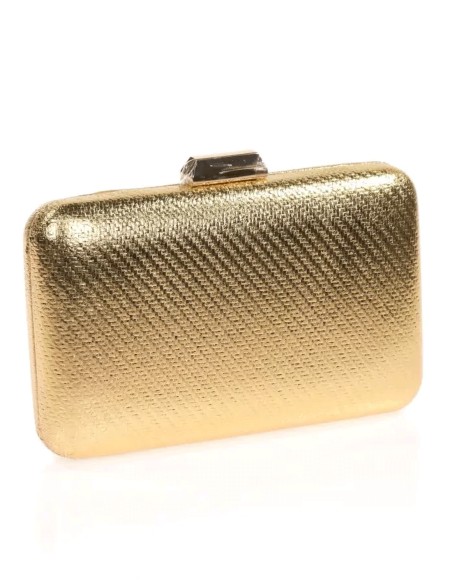 Metallic clutch bag gold
