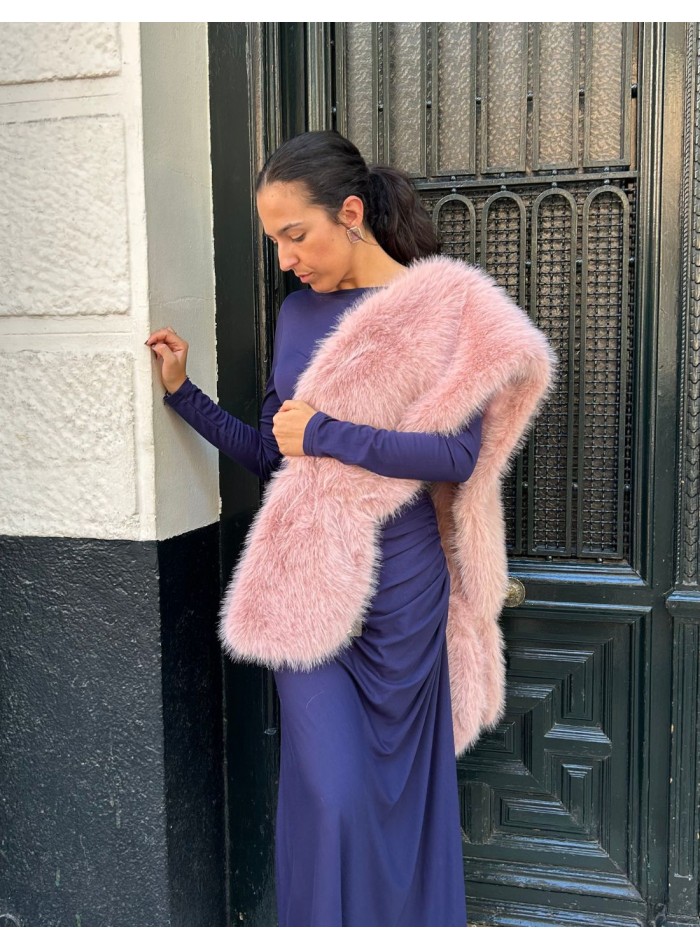 Estola de pelo largo sintético - varios colores