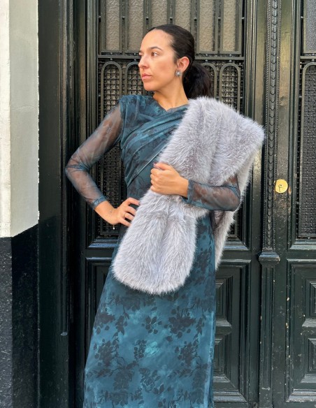 Estola de pelo largo sintético - varios colores Estola de pelo largo sintético - varios colores