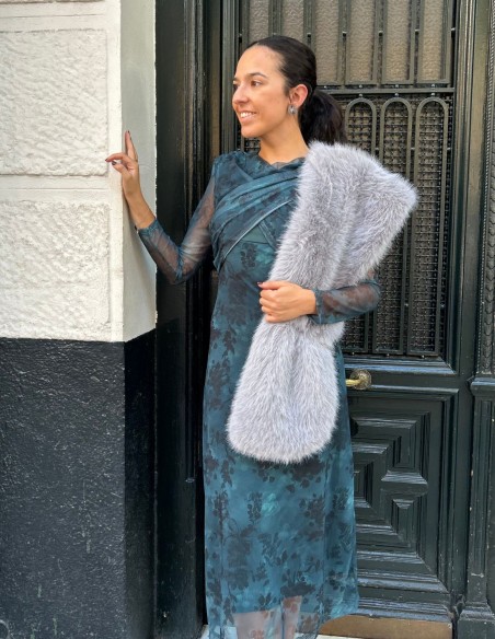 Estola de pelo largo sintético - varios colores