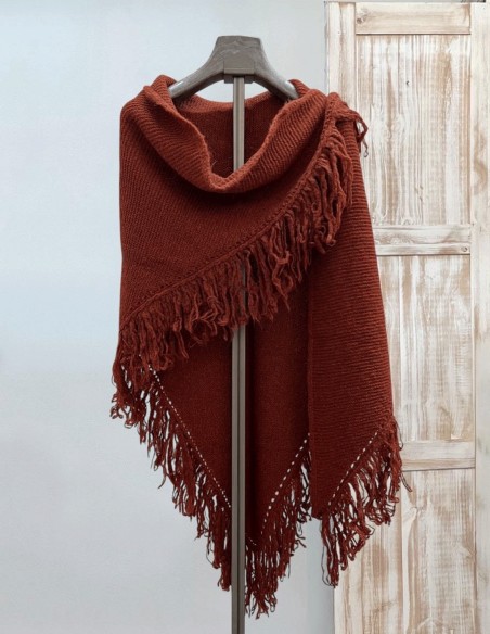 Poncho en laine invité