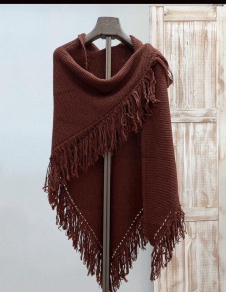 Poncho en laine invité