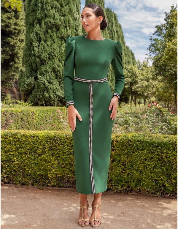 Guest top and skirt set with passementerie detailing
