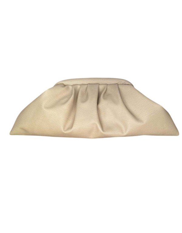Bolso de mano para invitada beige