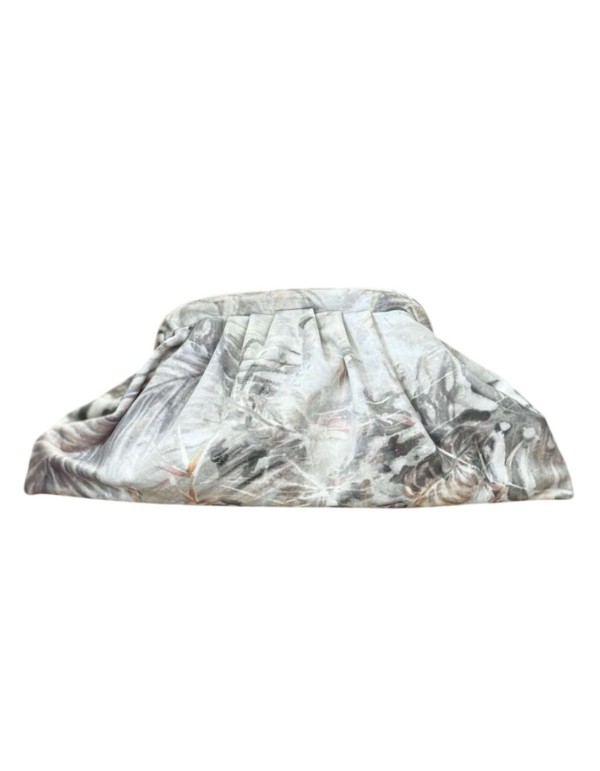 Pochette en velours avec motif de branches
