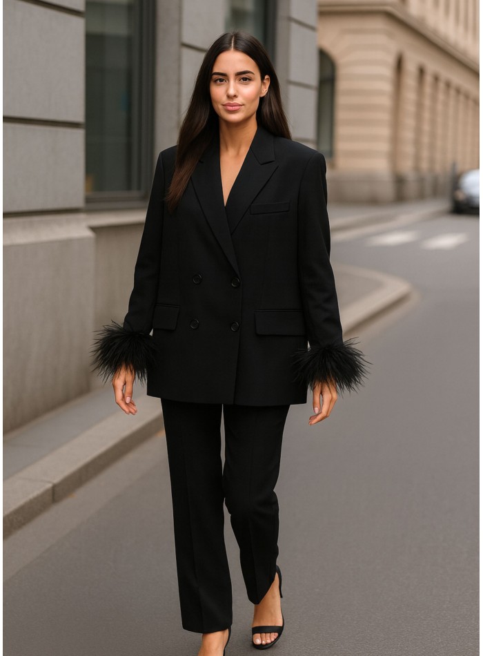 Structured long pants with pockets