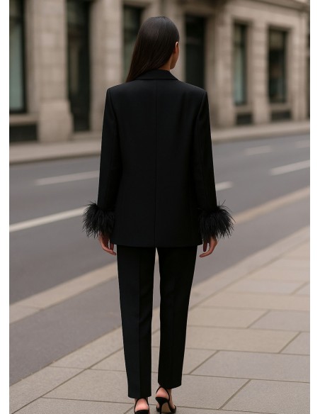 Structured long pants with pockets