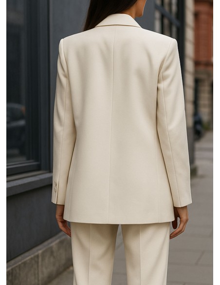 Pantalon de costume structuré blanc