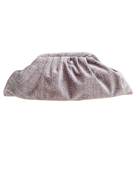 Sac à main en velours avec motif à pois