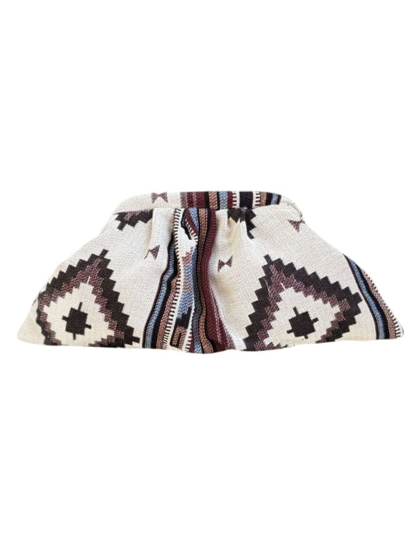Sac à main en tissu à motifs de diamants