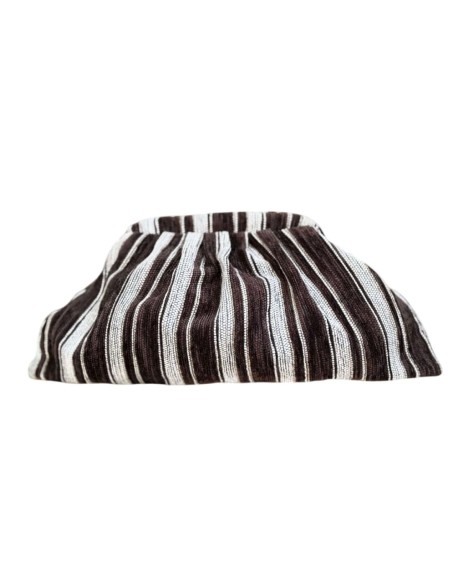 Sac à main en tissu chenille à rayures