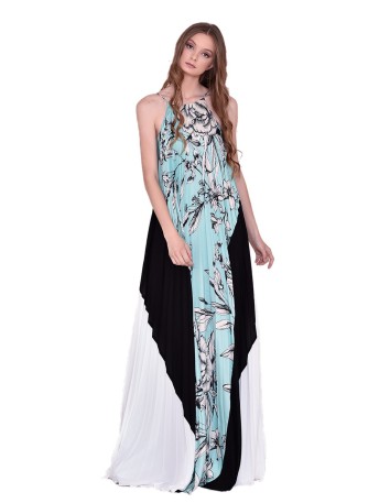 Long floral design dress nuribel - 1