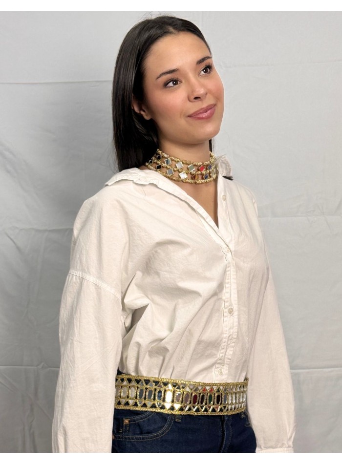 Ceinture large avec miroirs réglables