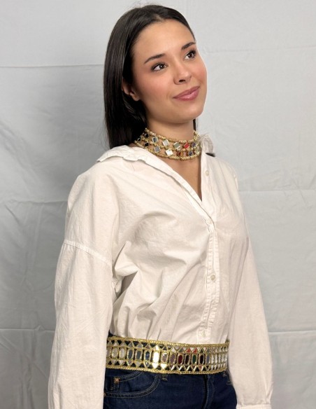 Ceinture large avec miroirs réglables