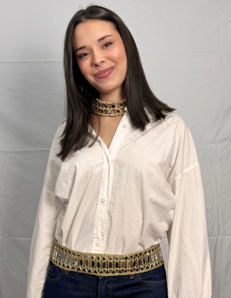 Ceinture large avec miroirs réglables