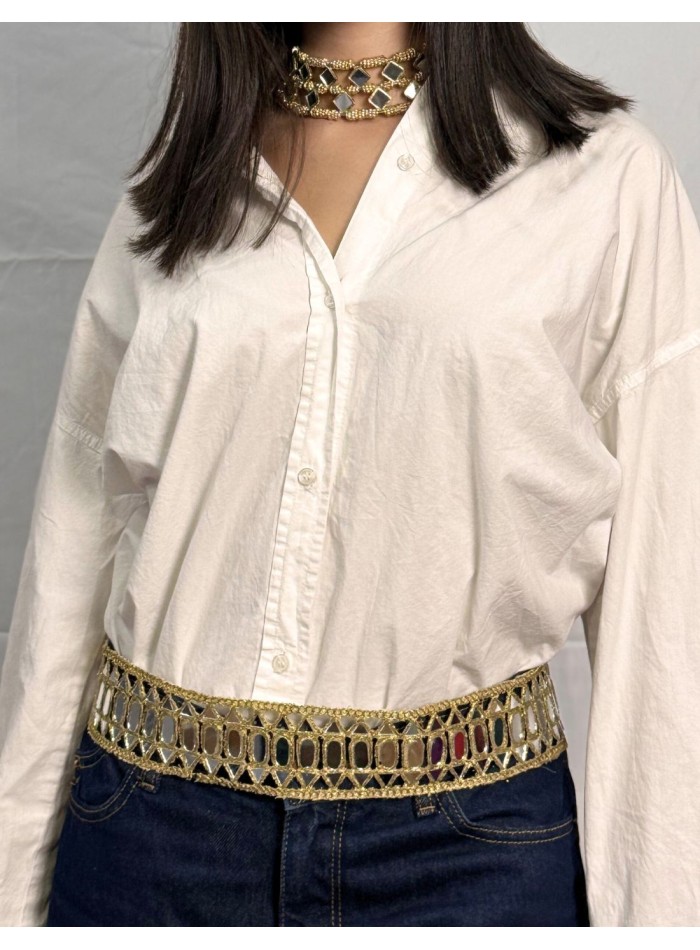 Ceinture large avec miroirs réglables