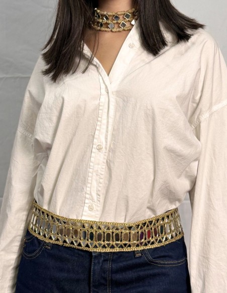 Ceinture large avec miroirs réglables