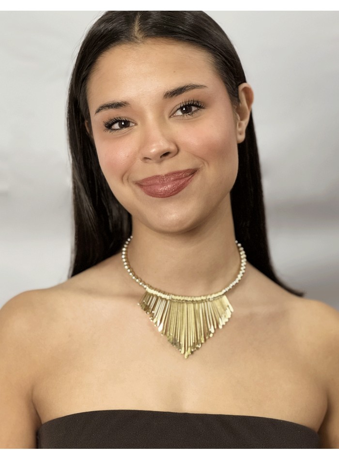 Choker Dorado de Estilo Boho — Elegancia Libre y Sofisticada