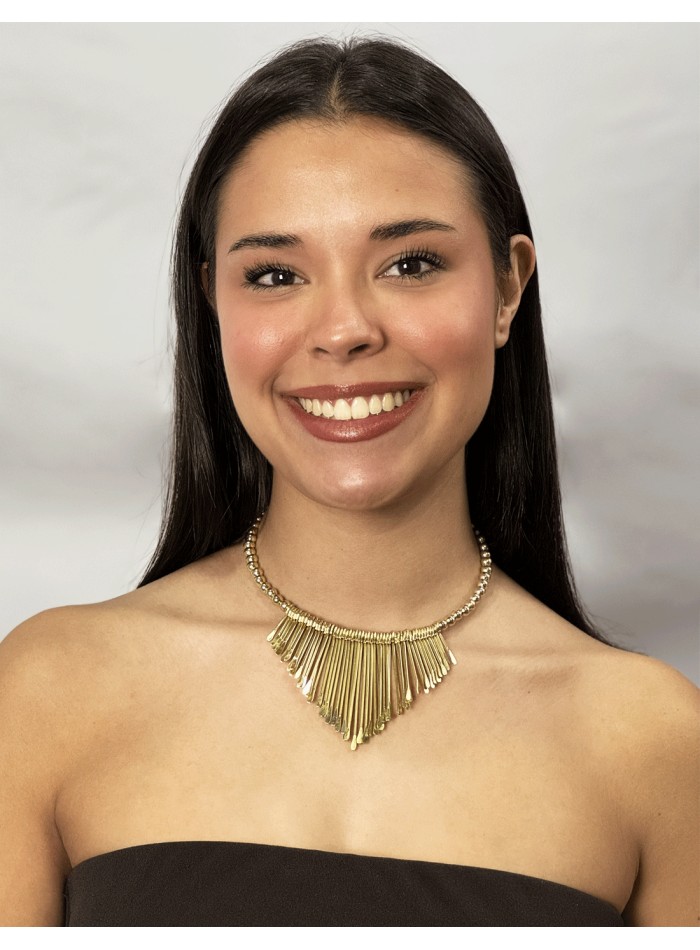 Boho style golden choker