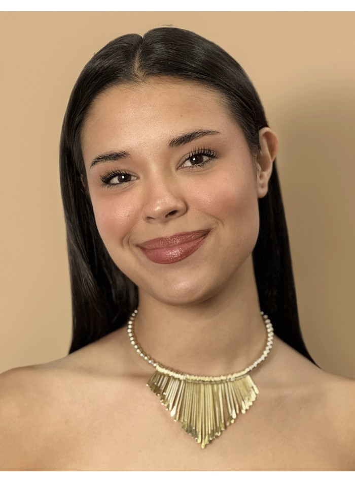 Boho style golden choker