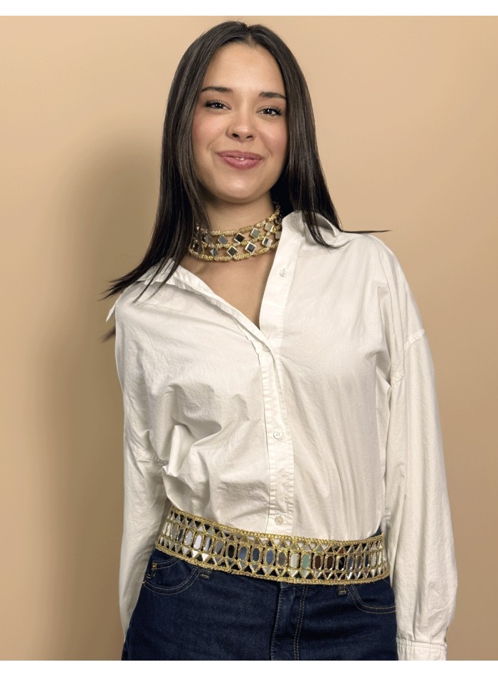 Ceinture large avec miroirs réglables